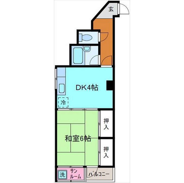 北川ハイツの間取り写真