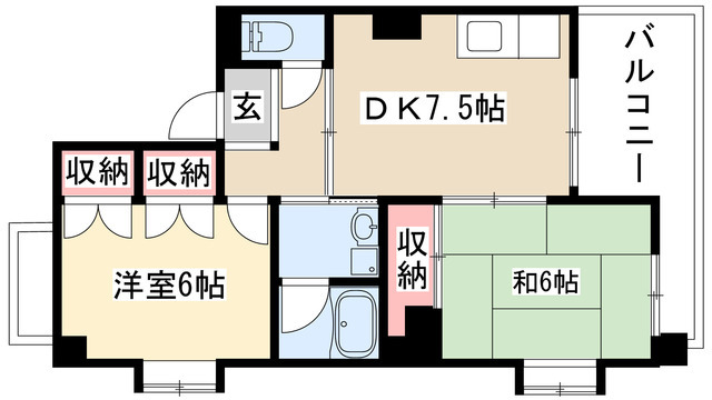 プチロワイヤルサトウの間取り