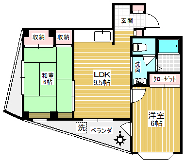 ソマール西竹の塚の間取り