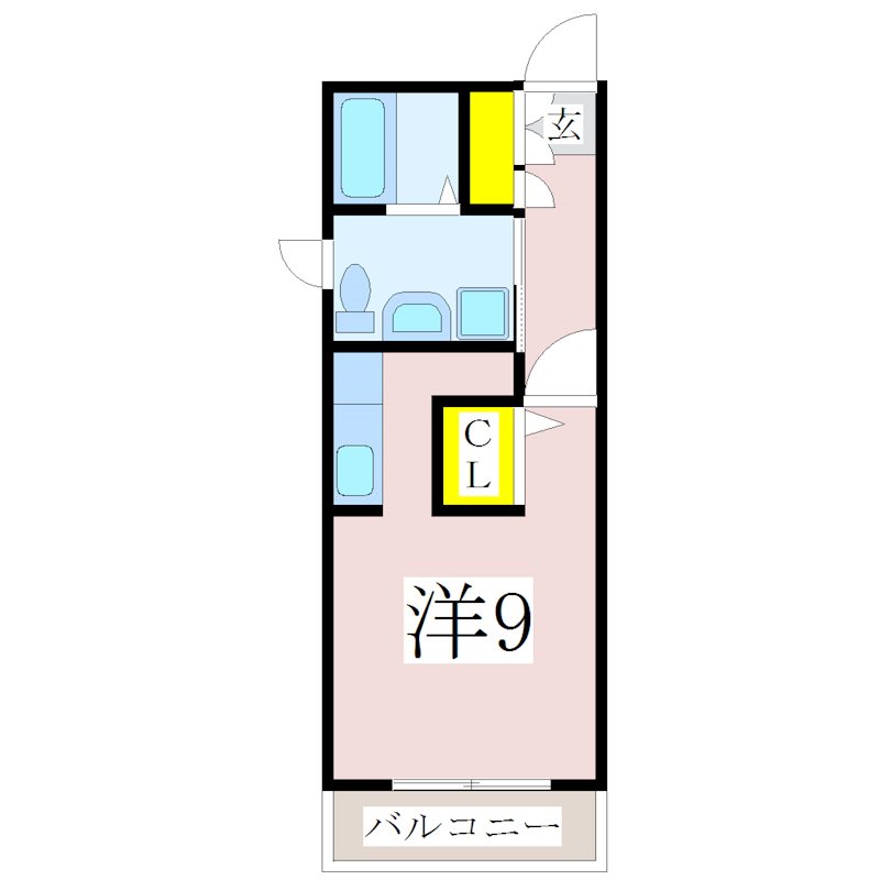 鹿児島市永吉のマンションの間取り