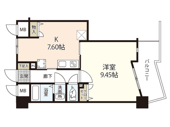 エルミタージュ安芸の間取り