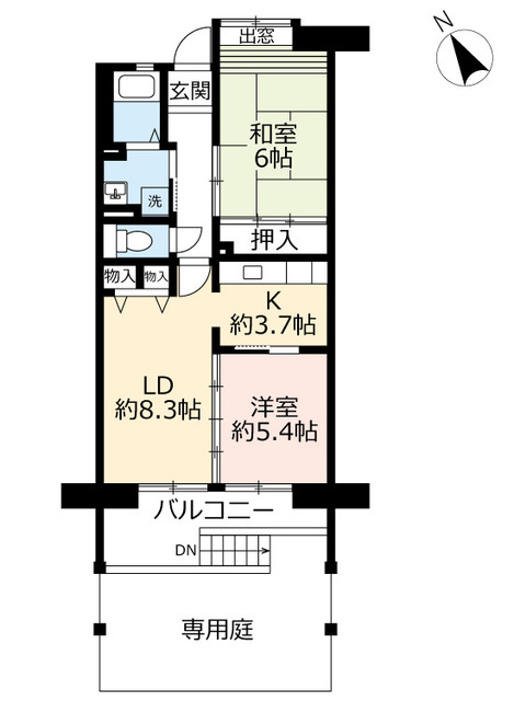 ＵＲアルビス旭ヶ丘の間取り