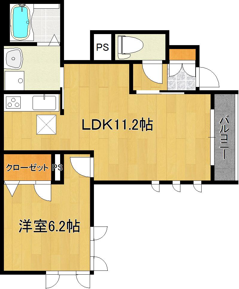 ＪＲ京葉線 舞浜駅 徒歩21分 2階建 築15年の間取り写真