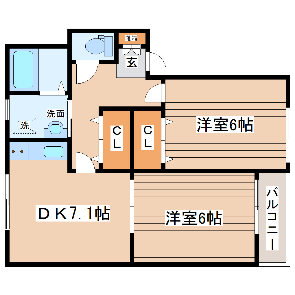 メリディアン南中山の間取り