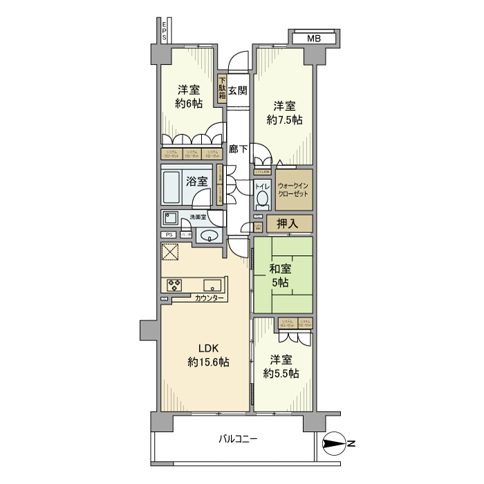 ヴェレーナ東戸塚IIの間取り