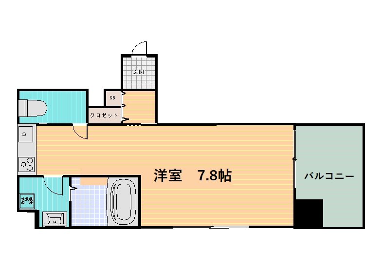 フレール烏丸五条の間取り