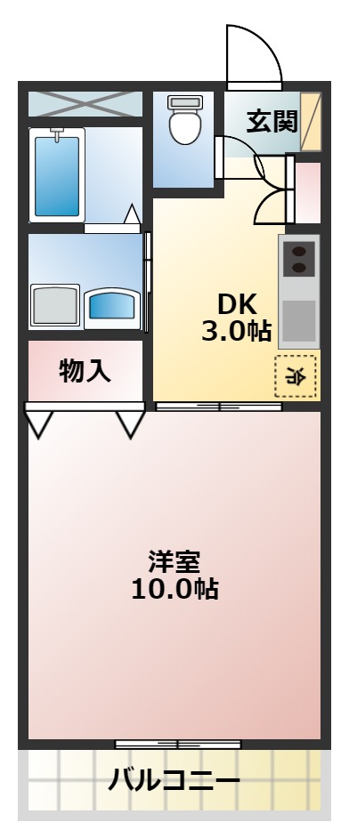 TOMONIワンの間取り