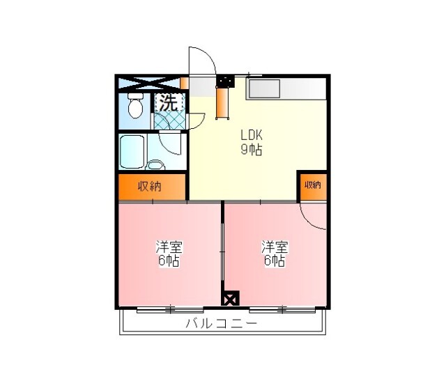 八王子市石川町のマンションの間取り