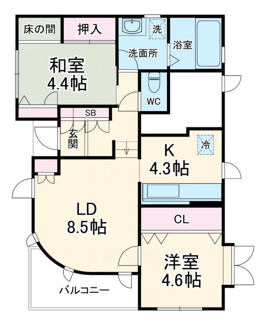 東永谷1丁目の間取り