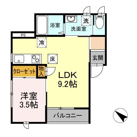 佐倉市王子台のアパートの間取り