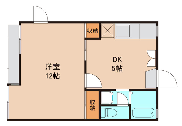 ＭＢＳハイツ　Ａ棟の間取り