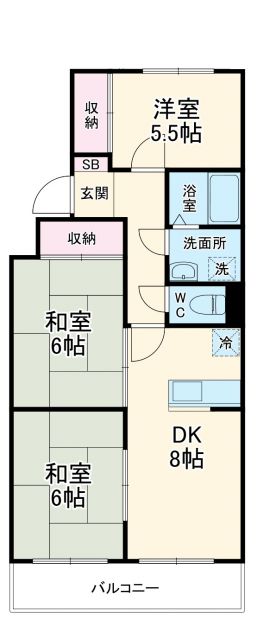 メゾンやしまの間取り