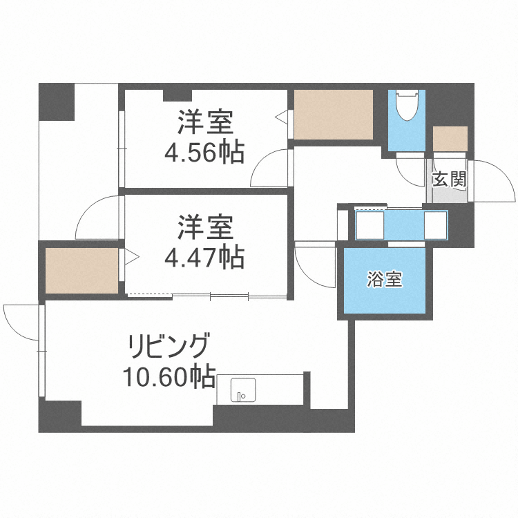 ＭＯＤＥＮＡ　ＳＩＡＮの間取り