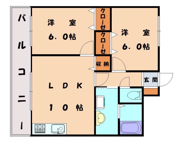 ユーハイツの間取り