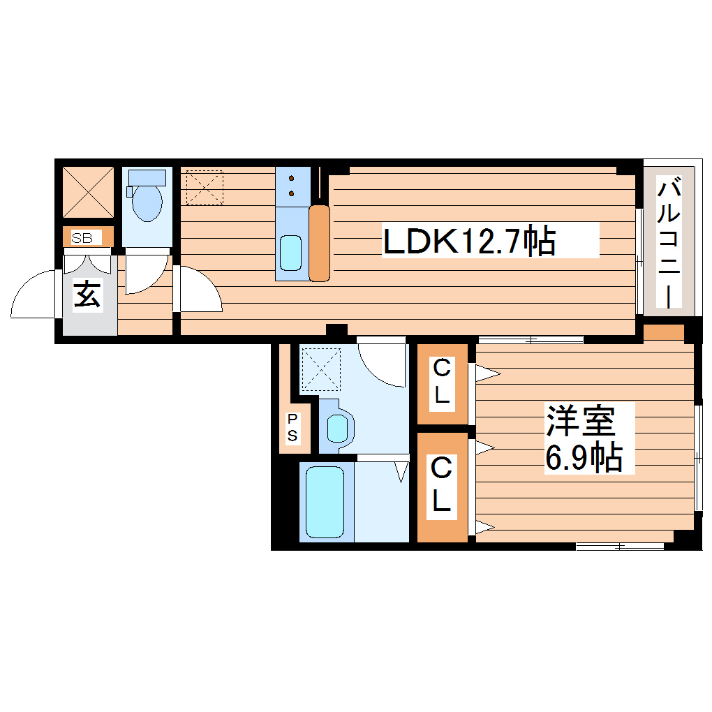 【ドゥ・セードル利府の間取り】