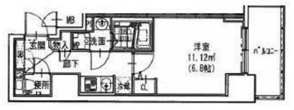 【神戸市中央区相生町のマンションの間取り】