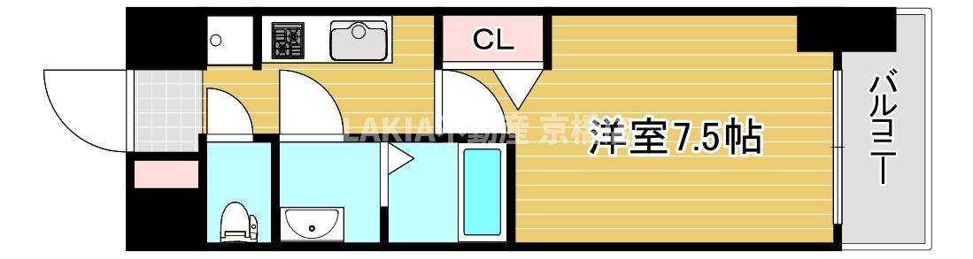 アドバンス大阪城北グレカーレの間取り