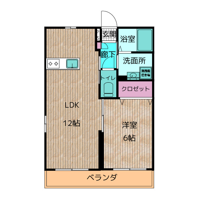 【ＬＥ　ＣＨＯＣＯＬＡＴの間取り】