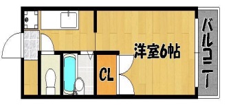 姫路市八代のアパートの間取り