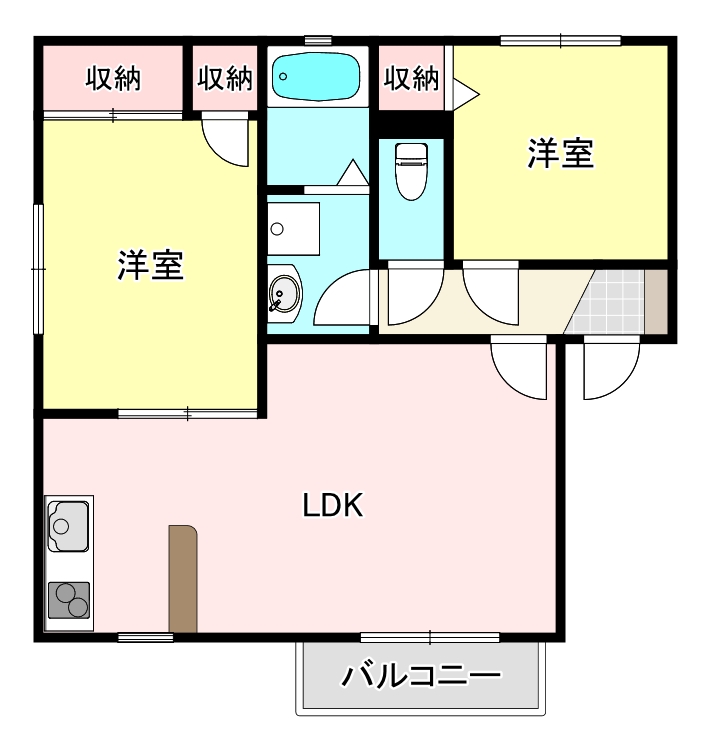 グレースヒルズIの間取り