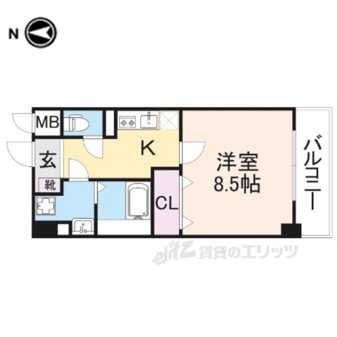 橿原市内膳町のマンションの間取り