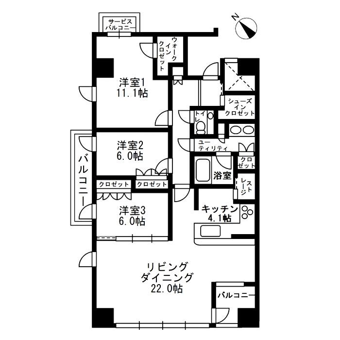 【アーバンパーク代官山I／アーバンパーク代官山IIの間取り】