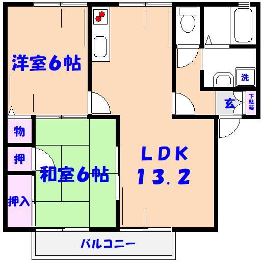 シャルマンハイツの間取り