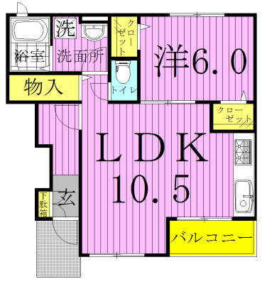 シェーネ　リッチの間取り