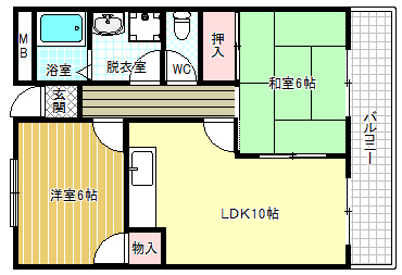 メゾンベルエールの間取り