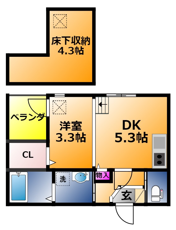 NAZCAハイツの間取り