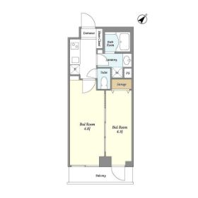 【渋谷区鶯谷町のマンションの間取り】