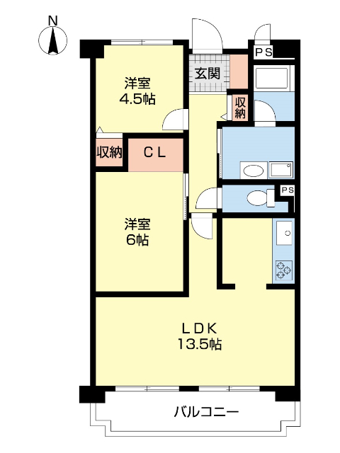 チサンマンション紀の川の間取り