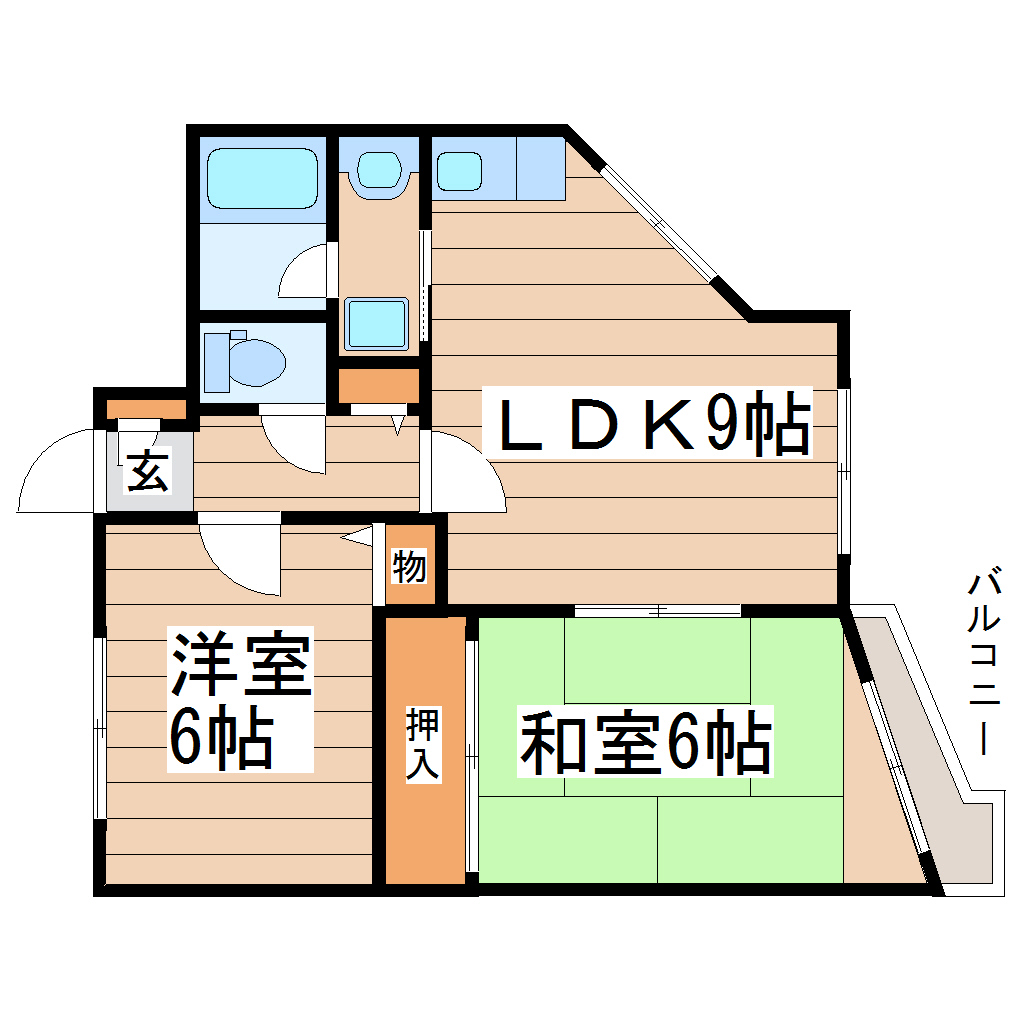 【K2オリエントビルの間取り】