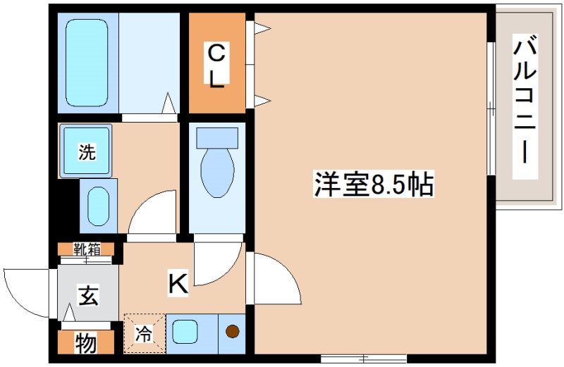 クレール上祇園の間取り