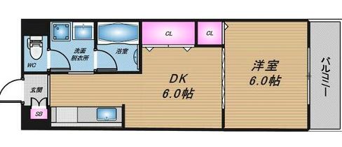 シャトー弁天弐番館の間取り