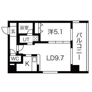 ロックヒルズ札幌の間取り