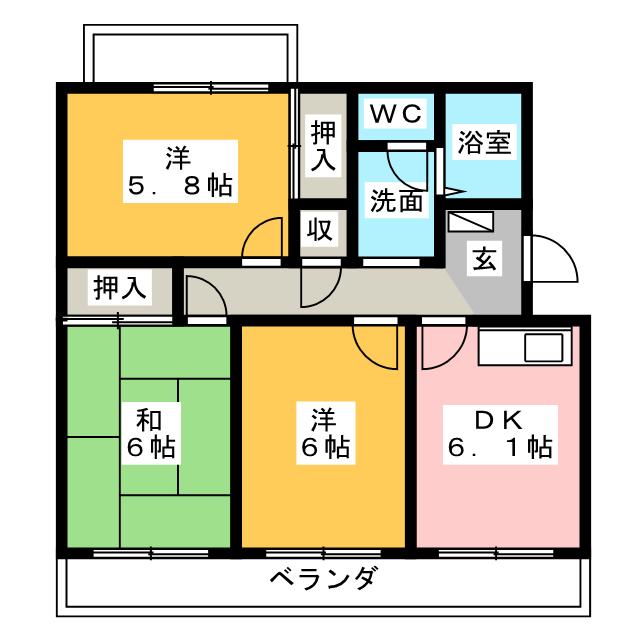 ルミエール２１の間取り