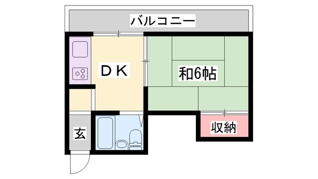 廣瀬マンションの間取り