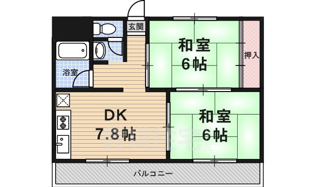 【ロイヤルパレット壬生の間取り】