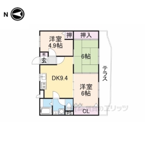 フルーエント４の間取り