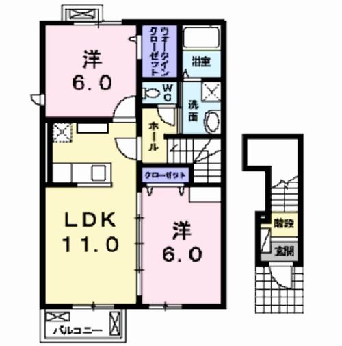 メゾン　コンフォルトＡの間取り