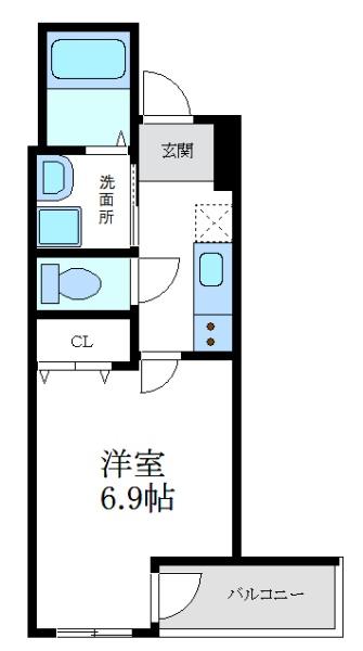 フジパレス尼崎東園田ＷＥＳＴの間取り