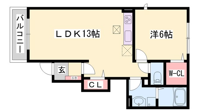 ウィル　ヴェステージ伍番館の間取り