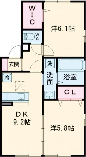 グラヴィス　レジデンスの間取り