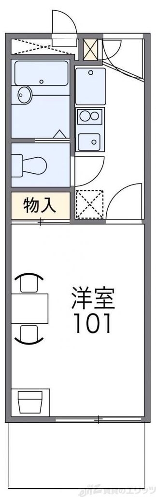 レオパレスグラン ビュイッソンの間取り写真