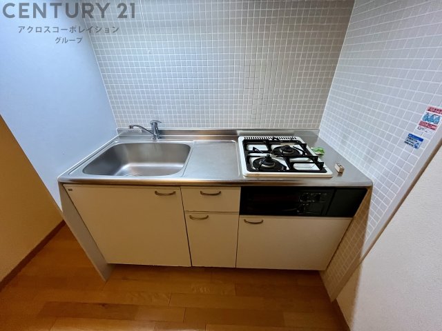 キッチン　２口ガスコンロ付きのキッチン♪