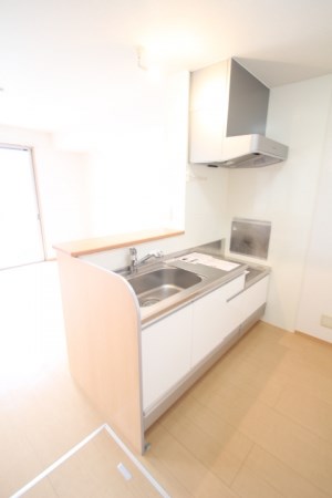 キッチン　写真は別号室です。