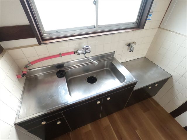 キッチン　ガスコンロ設置可能