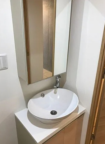 洗面設備　別タイプ部屋　参考写真です