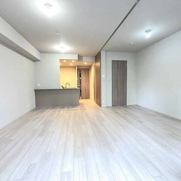 居室・リビング　ＬＤＫ12.6帖　カウンターキッチン　エアコン完備　バルコニ